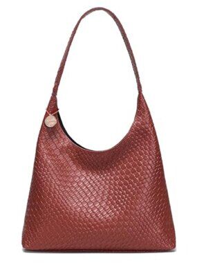 Woven Tote Bag for Women, Large Slouchy Hobo Shoulder Bag, Vegan Leather Purses